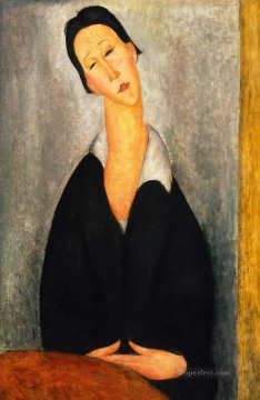 Amedeo Modigliani Painting - retrato de una mujer polaca Amedeo Modigliani
